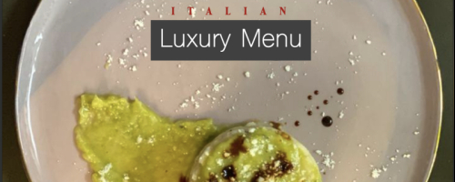 Luxury Italian Menu