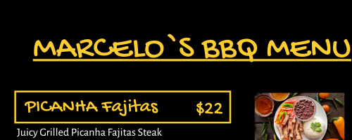 Marcelo`s BBQ Menu