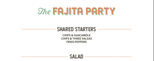 The FAJITA PARTY