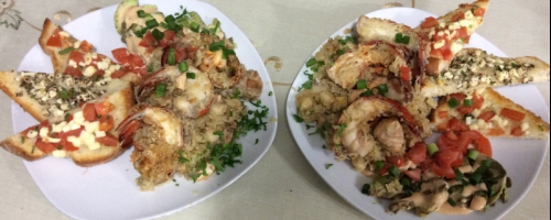 Sea food paella