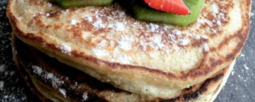 Pancakes de frutas del bosque