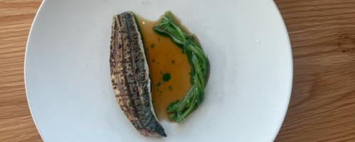 example! mackerel. green beans. soy sauce. dill.