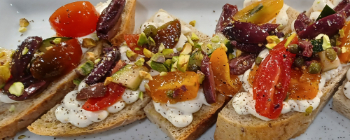 Toasted Rye Bruschetta