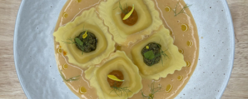 Lobster ravioli