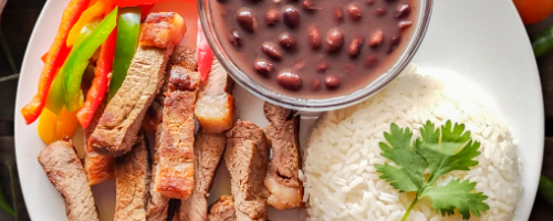 Rice & Beans Picanha Fajitas