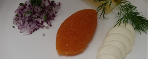 Vendace roe (löjrom) toast