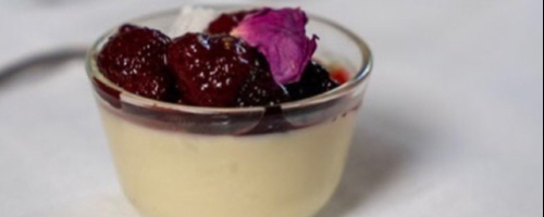 Arctic porridge pannacotta