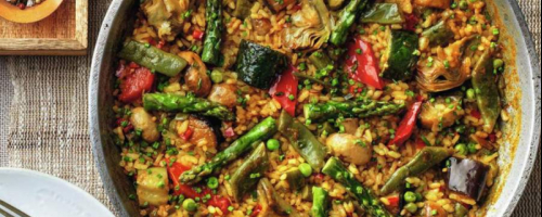 Paella de verduras