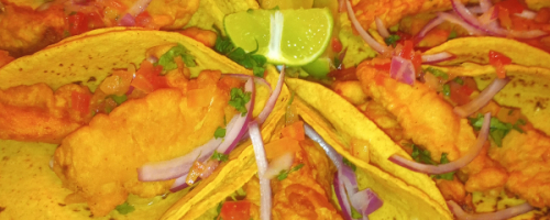 Tacos de pescado capeado